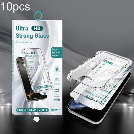 10pcs USG Easy Install Dust-proof Box HD Edge-to-Edge Tempered Glass Film, For iPhone 17e / 16e / 14 / 13 Pro, For iPhone 17 Pro Max, For iPhone 17 Pro, For iPhone 17 / 16 Pro, For iPhone Air, For iPhone 16 Pro Max, For iPhone 16 Plus / 15 Plus        ...