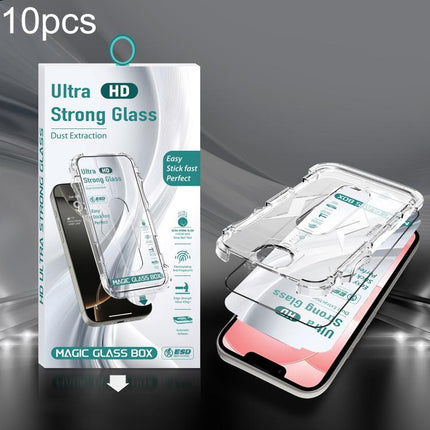10pcs USG Easy Install Dust-proof Box HD Edge-to-Edge Tempered Glass Film, For iPhone 17e / 16e / 14 / 13 Pro, For iPhone 17 Pro Max, For iPhone 17 Pro, For iPhone 17 / 16 Pro, For iPhone Air, For iPhone 16 Pro Max, For iPhone 16 Plus / 15 Plus        ...
