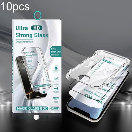 10pcs USG Easy Install Dust-proof Box HD Edge-to-Edge Tempered Glass Film, For iPhone 17e / 16e / 14 / 13 Pro, For iPhone 17 Pro Max, For iPhone 17 Pro, For iPhone 17 / 16 Pro, For iPhone Air, For iPhone 16 Pro Max, For iPhone 16 Plus / 15 Plus        ...