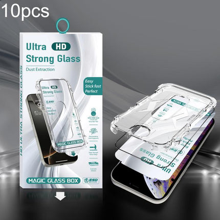 10pcs USG Easy Install Dust-proof Box HD Edge-to-Edge Tempered Glass Film, For iPhone 17e / 16e / 14 / 13 Pro, For iPhone 17 Pro Max, For iPhone 17 Pro, For iPhone 17 / 16 Pro, For iPhone Air, For iPhone 16 Pro Max, For iPhone 16 Plus / 15 Plus        ...