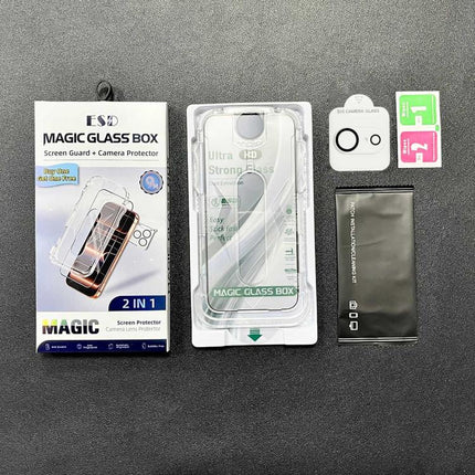 10pcs USG Easy Install Dust-proof Box HD Edge-to-Edge Tempered Glass Film with Lens Film, For iPhone 17e / 16e, For iPhone 17 Pro Max, For iPhone 17 Pro, For iPhone 17, For iPhone Air, For iPhone 16 Pro Max, For iPhone 16 Pro, For iPhone 16 Plus       ...