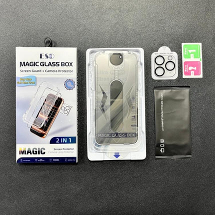 10pcs USG Easy Install Dust-proof Box Privacy Edge-to-Edge Tempered Glass Film with Lens Film, For iPhone 11 Pro, For iPhone XS / X, For iPhone XR, For iPhone XS Max