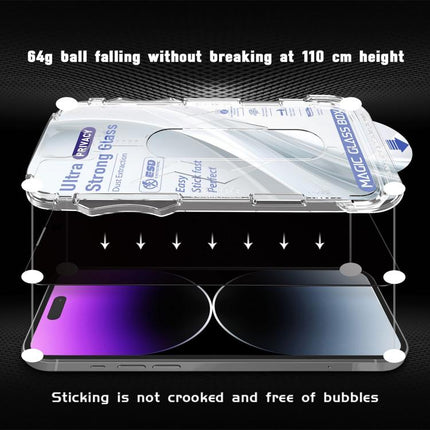 10pcs USG Easy Install Dust-proof Box Privacy Edge-to-Edge Tempered Glass Film with Lens Film, For iPhone 11 Pro, For iPhone XS / X, For iPhone XR, For iPhone XS Max