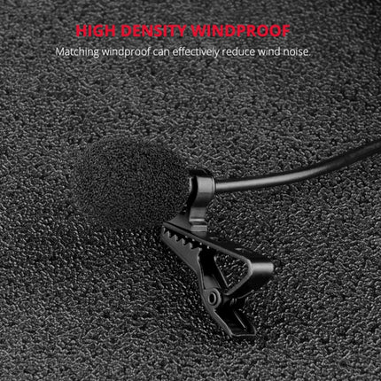 YELANGU MY3 Type-C Interface Live Broadcast Interview Mobile Phone Double Clip Lavalier Microphone, Length: 2.5m, MY3