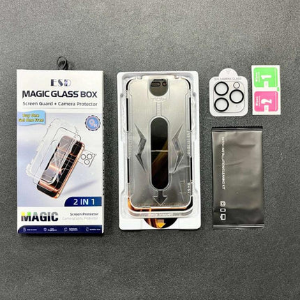 5pcs Easy Install Dust-proof Box 360 Privacy Tempered Glass Film with Lens Film, For iPhone 11 Pro, For iPhone X / XS, For iPhone XR, For iPhone XS Max
