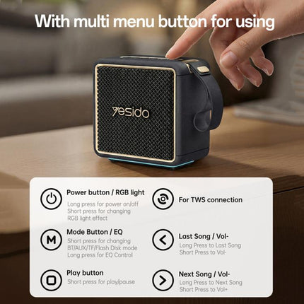 Yesido YSW47 30W High Power Portable Bluetooth Speaker, YSW47