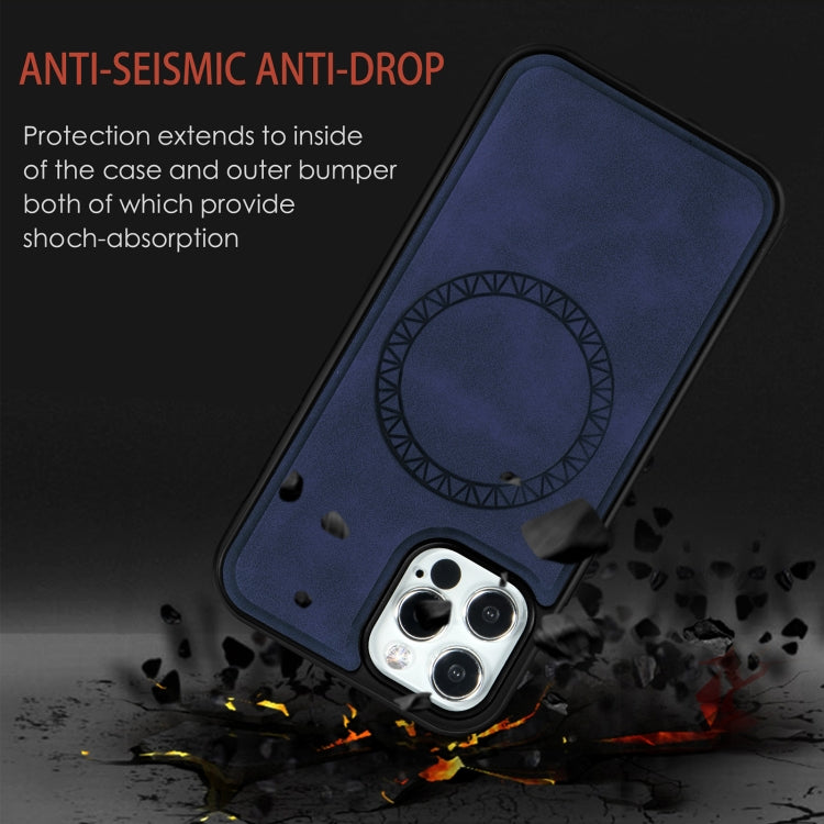 Retro Business Round Embossing Magnetic PU + TPU Protective Case, For iPhone 12 mini, For iPhone 12 / 12 Pro, For iPhone 12 Pro Max