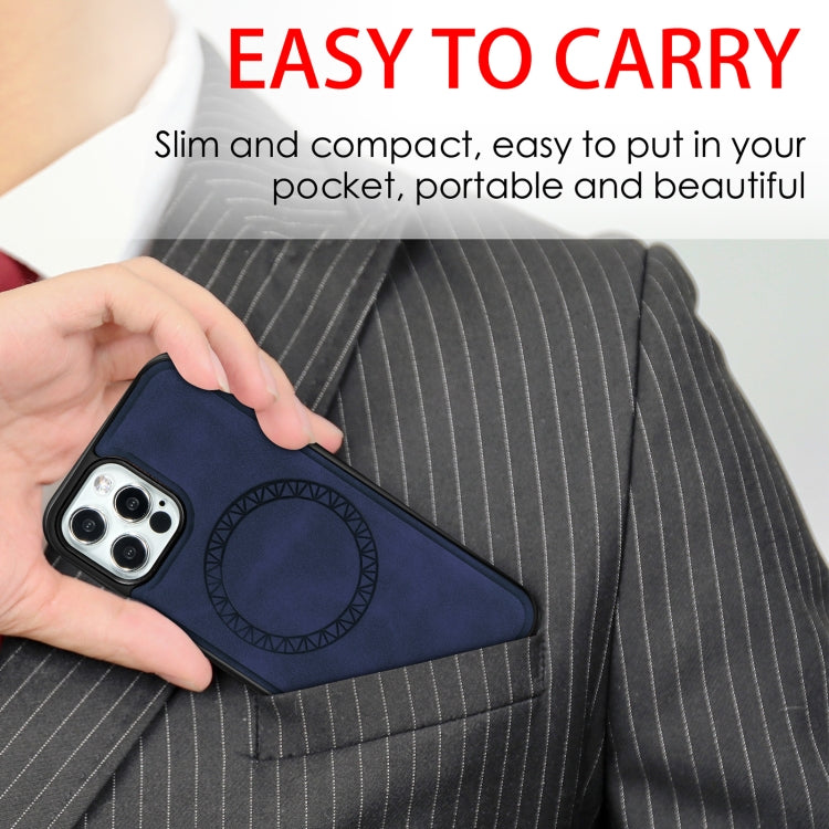 Retro Business Round Embossing Magnetic PU + TPU Protective Case, For iPhone 12 mini, For iPhone 12 / 12 Pro, For iPhone 12 Pro Max
