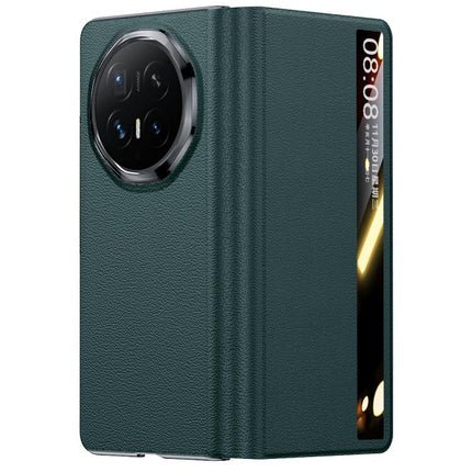 All-inclusive Smart View Window Genuine Leather Phone Case, For Honor Magic V6
