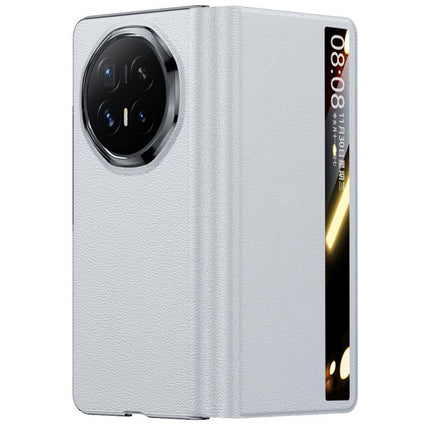 All-inclusive Smart View Window Genuine Leather Phone Case, For Honor Magic V6