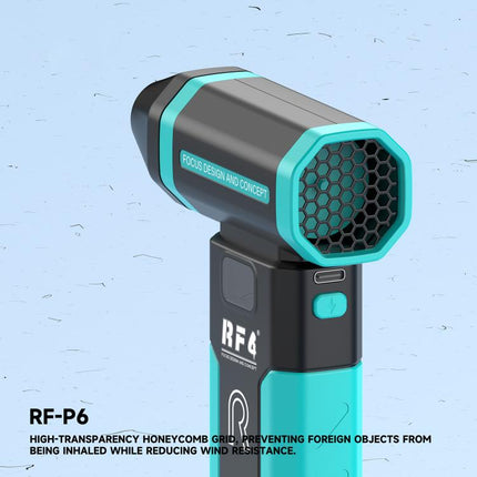 RF4 RF-P6 Portable Rechargeable Mini Powerful Dust Removal Fan with Night Light