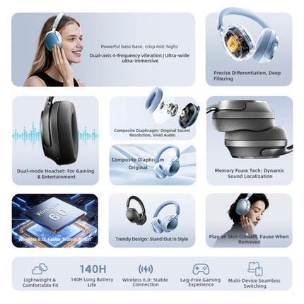 EL-GT5 Noise Reduction Over-Ear Bluetooth Earphone