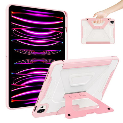 Tri-fold Pivot Holder Flip Vegan Leather Tablet Case with Pen Slot, For iPad Air 11 2026 / 2025 / 2024, For iPad 2025 / 2022