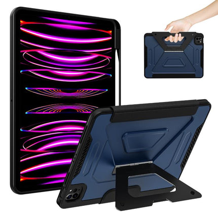 Tri-fold Pivot Holder Flip Vegan Leather Tablet Case with Pen Slot, For iPad Air 11 2026 / 2025 / 2024, For iPad 2025 / 2022