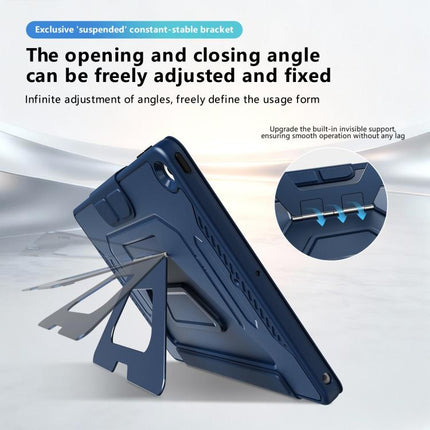 Tri-fold Pivot Holder Flip Vegan Leather Tablet Case, For iPad 10.2 2021 / 2020 / 2019
