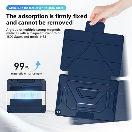 Tri-fold Pivot Holder Flip Vegan Leather Tablet Case, For iPad 10.2 2021 / 2020 / 2019