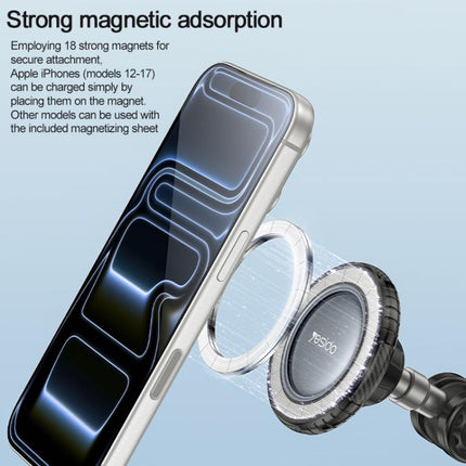 Yesido C282 Car Suction Cup Strong Magnetic Phone Shooting Holder Long Version, C282