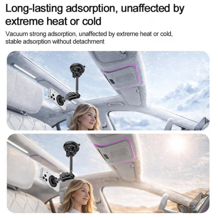 Yesido C282 Car Suction Cup Strong Magnetic Phone Shooting Holder Long Version, C282
