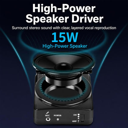 J-801 Portable Waist Hanging Microphone Teaching Voice Amplifier