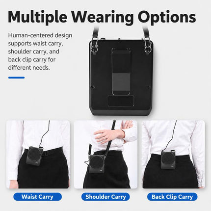 J-801 Portable Waist Hanging Microphone Teaching Voice Amplifier