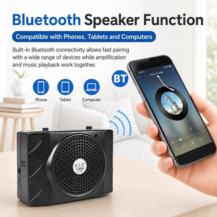KU-898 Bluetooth Portable Microphone Teaching Voice Amplifier, US Plug, EU Plug, UK Plug