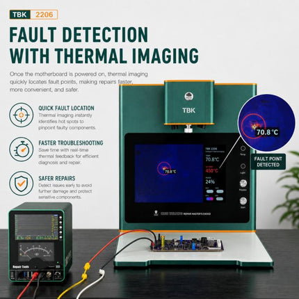 TBK TBK-2206 45W High-Power Intelligent Laser Desoldering Machine with HD Display, AU Plug, EU Plug, US Plug, UK Plug