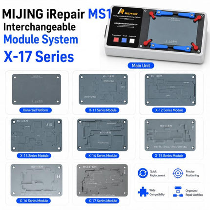 Mijing MS1 Intelligent Desoldering Platform for iPhone X-17 Pro Max, US Plug, EU Plug
