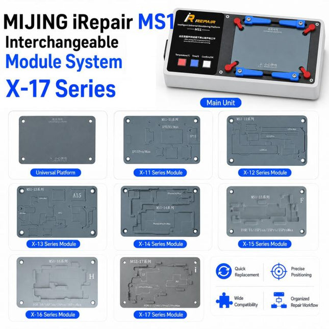 Mijing MS1 Intelligent Desoldering Platform for iPhone X-17 Pro Max, US Plug, EU Plug