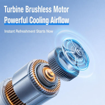 K813 Mini High Speed Cooling Fan with Digital Display