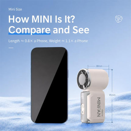 K813 Mini High Speed Cooling Fan with Digital Display