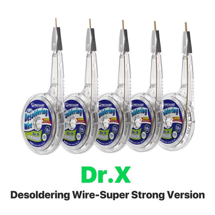 MECHANIC Dr.X Super Strong Version 1.5m Precision Desoldering Tape, 1.5x1.5mm, 2.0x1.5mm, 2.5x1.5mm, 3.0x1.5mm, 3.5x1.5mm