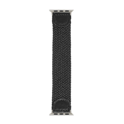 Nylon + Leather Braided Watchband For Apple Watch Series 6 & SE & 5 & 4 44mm / 3 & 2 & 1 42mm, S, M, L