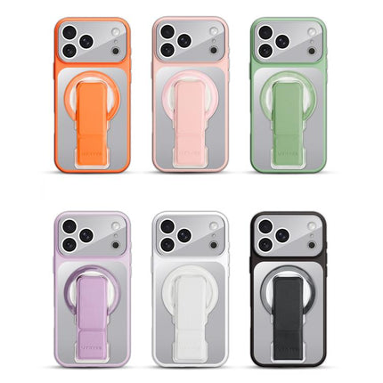UTRYEE Colorful Silver Magnetic Phone Case with PU Fold Holder, For iPhone 12 Pro Max, For iPhone 12 Pro