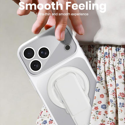 UTRYEE Colorful Silver Magnetic Phone Case with PU Fold Holder, For iPhone 12 Pro Max, For iPhone 12 Pro