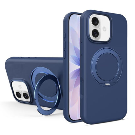 Liquid Silicone Magnetic Phone Case with Rotating Stand, For iPhone 17 Pro Max, For iPhone 17 Pro, For iPhone 17