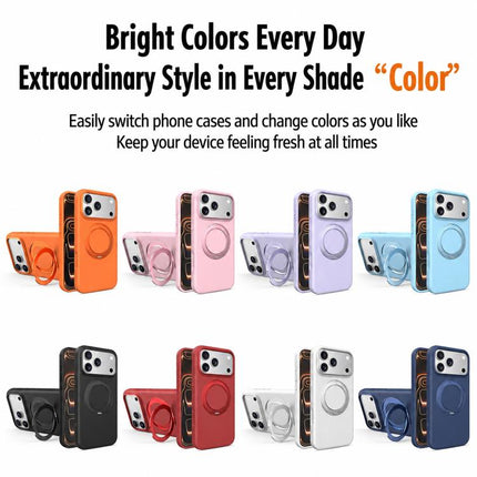 Liquid Silicone Magnetic Phone Case with Rotating Stand, For iPhone 15 Pro Max, For iPhone 15 Pro, For iPhone 15
