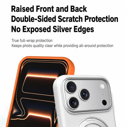 Liquid Silicone Magnetic Phone Case with Rotating Stand, For iPhone 15 Pro Max, For iPhone 15 Pro, For iPhone 15
