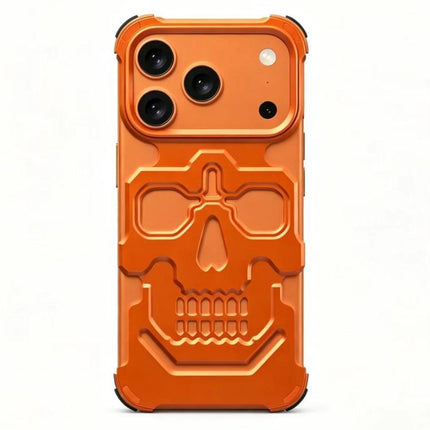 Unique Skull Design Design Aluminum Alloy Phone Case, For iPhone 17 Pro Max, For iPhone 17 Pro