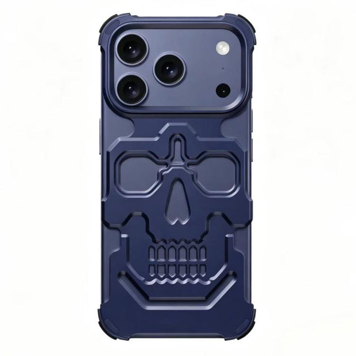 Unique Skull Design Design Aluminum Alloy Phone Case, For iPhone 17 Pro Max, For iPhone 17 Pro