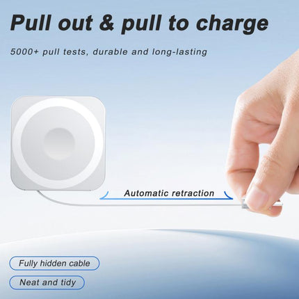 3 in 1 Magnetic 15W Wireless Charger with Retractable Type-C Cable