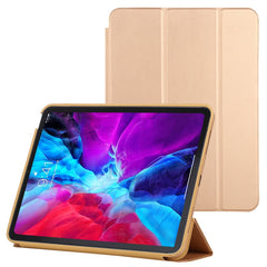 3-fold Horizontal Flip Smart Leather Case with Sleep / Wake-up Function & Holder, For iPad Air 2022 / 2020 10.9