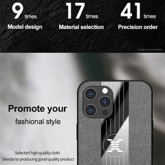 XINLI Stitching Cloth Textue Shockproof TPU Protective Case with Ring Holder, For iPhone 12, For iPhone 12 Pro, For iPhone 12 Pro Max, For iPhone 12 Mini