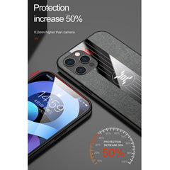 XINLI Stitching Cloth Textue Shockproof TPU Protective Case with Ring Holder, For iPhone 12, For iPhone 12 Pro, For iPhone 12 Pro Max, For iPhone 12 Mini