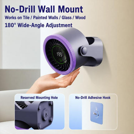 Y26 Dual-Duct Desktop Circulating Fan with Digital Display