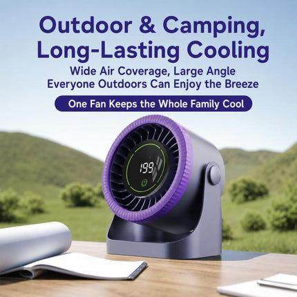 Y26 Dual-Duct Desktop Circulating Fan with Digital Display