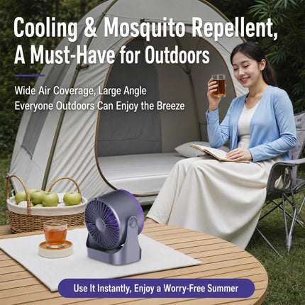 Y26 Dual-Duct Desktop Circulating Fan with Digital Display