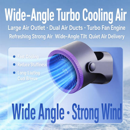 Y26 Dual-Duct Desktop Circulating Fan with Digital Display