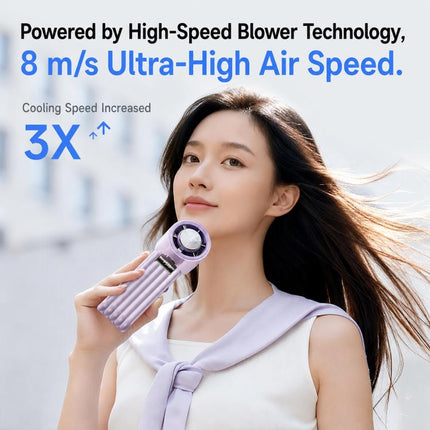 Y29 High Speed Cooling Folding Handheld Fan with Digital Display