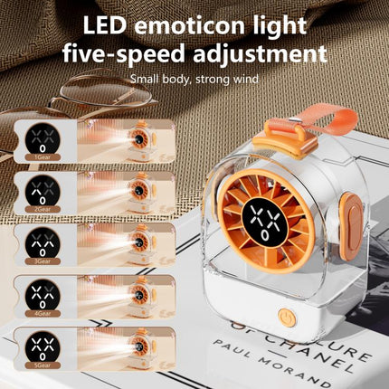 F8 Transparent Emoticon Mini Desktop Fan