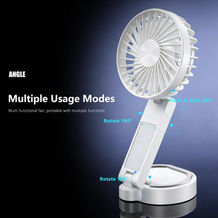 F20 Portable Magnetic Folding Fan with LED